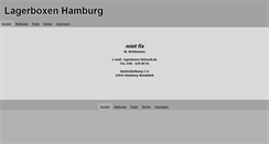 Desktop Screenshot of lagerboxen-hamburg.de