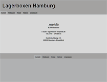 Tablet Screenshot of lagerboxen-hamburg.de